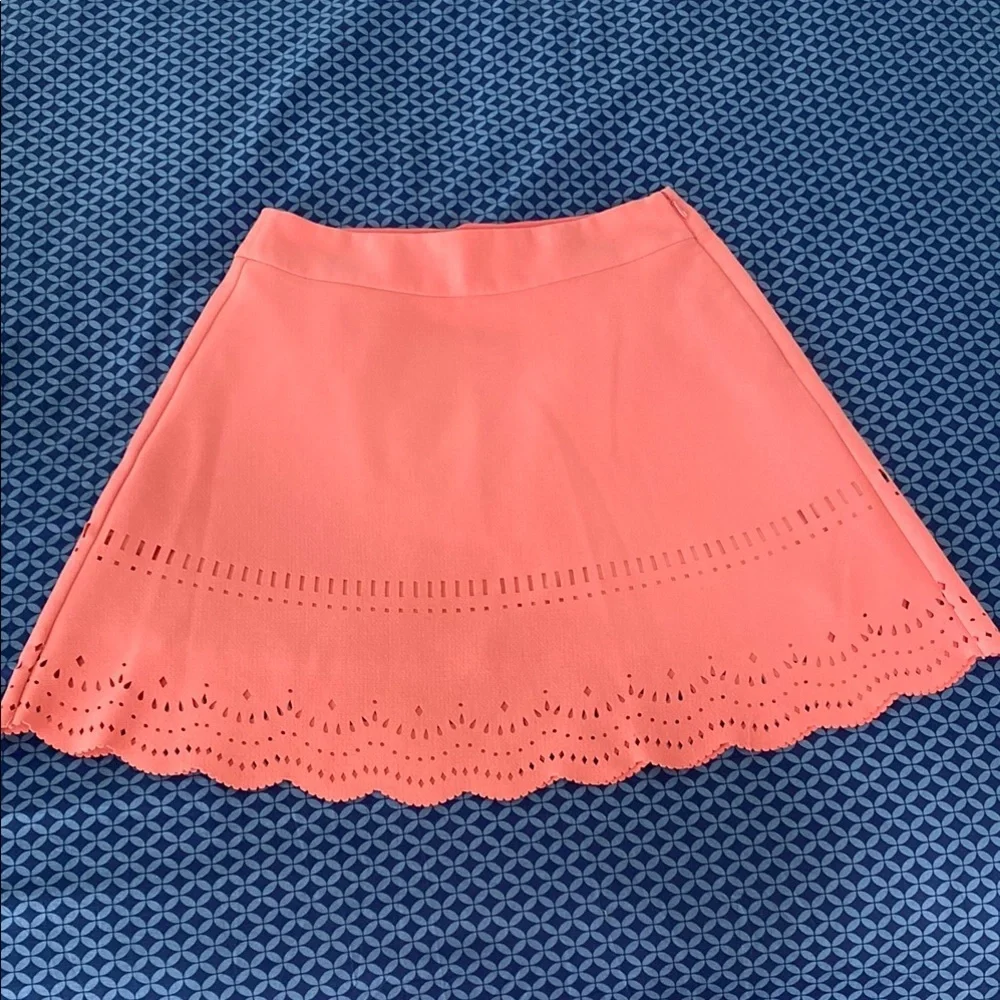LOFT Pink Embellished A-Line Mini Skirt Resort Wear